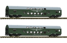 Fleischmann 6260042 - N - 2-tlg. Set Doppelstockwagen, DR, Ep. IV - Set 2